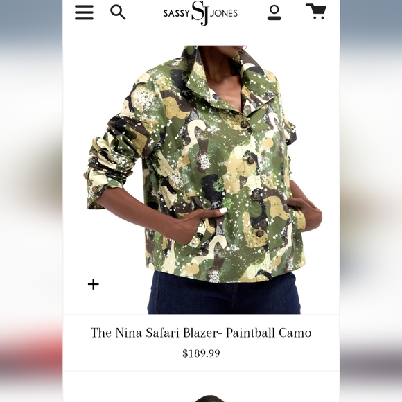 Sassy Jones Nina Safari Camo Jacket - Picture 3 of 4